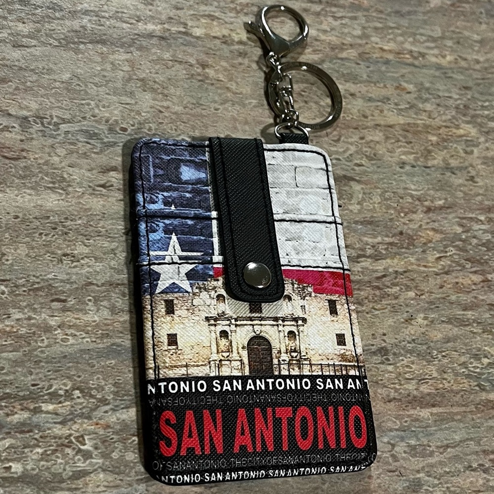 Robin Ruth San Antonio Themed Keychain Card Holder
